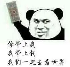 你带上我，我带上我，我们一起去看世界！（5毛 钱）