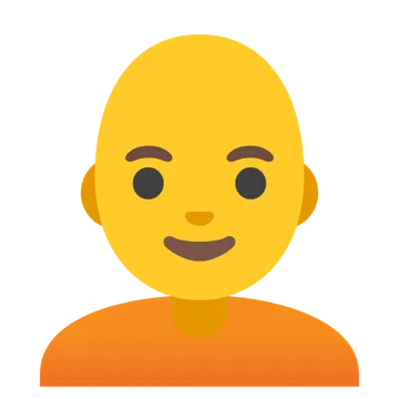 Person: bald