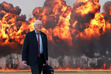 Bernie Sanders on Fire