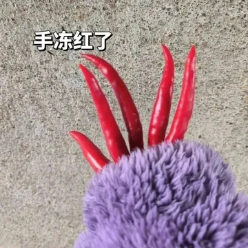 手冻红了
