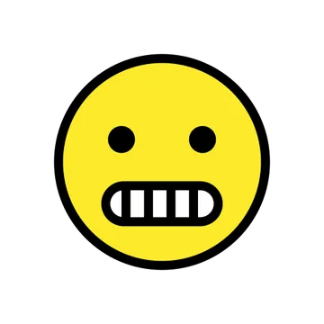 Grimacing face