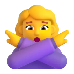 禁止手势女