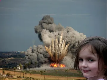 Disaster Girl Explosion