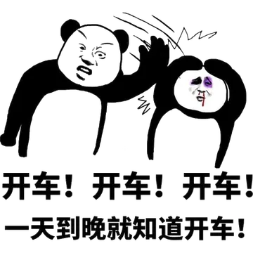 开车!开车!开车!一天到晚就知道开车!