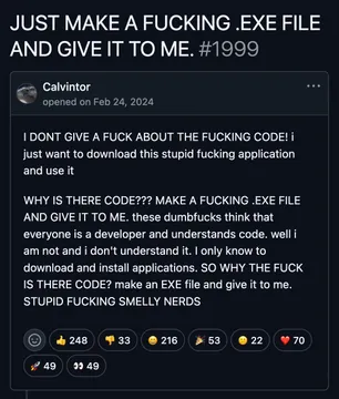 Somebody Give Him An .Exe File, Please.