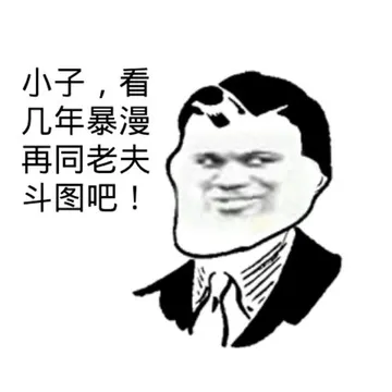 小子.看几年暴漫再同老夫斗图吧!