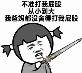 不准打我屁股.从小到大我爸妈都没舍得打我屁股