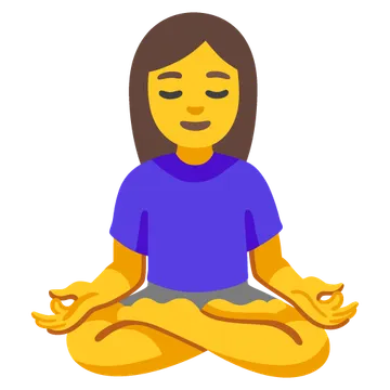 Woman in lotus position