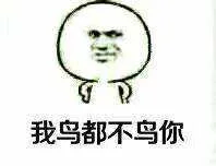 我鸟都不鸟你