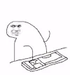 敲键盘