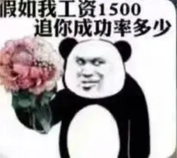 假如我工资1500.追你成功率多少