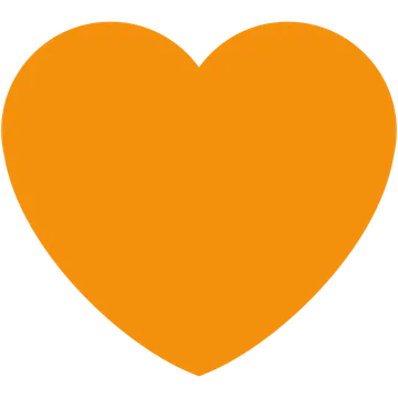 Orange heart