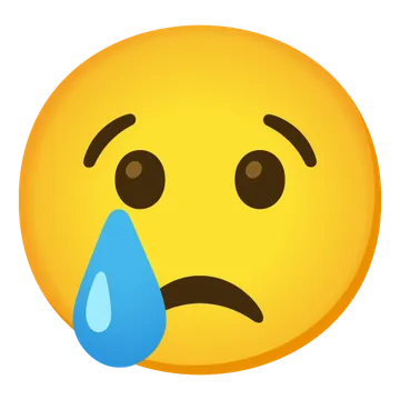 Crying face
