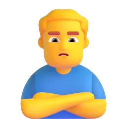 Man pouting