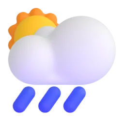 Sun behind rain cloud