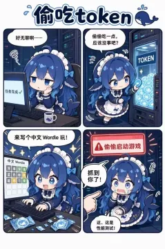 flustered DeepSeek-chan: 'Th-this was a performance test!' caught-red-handed meme