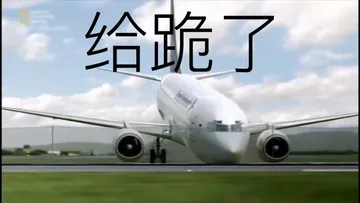 飞机给跪了