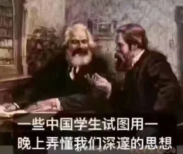 一些中国学生，试图用一晚上弄懂我们深邃的思想