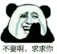 不要啊，求求你了（熊猫人金馆长哭了）