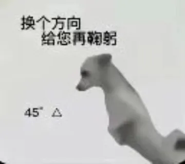 换个方向给您再鞠躬45△