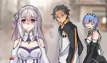 distracted boyfriend anime re zero