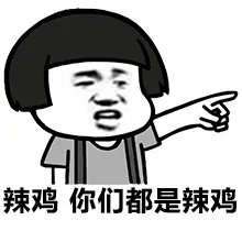 辣鸡，你们都是辣鸡