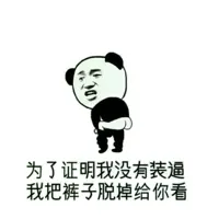 为了证明我没有装逼，我把被子脱掉给你看！