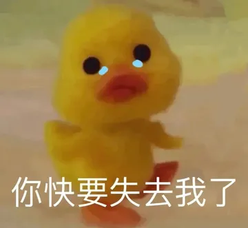 你快要失去我了