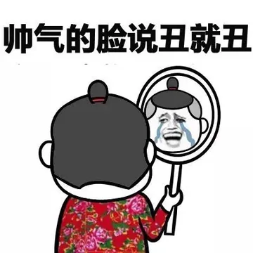 帅气的脸说丑就丑
