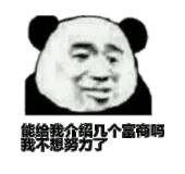 给我介绍几个富商吗.我不想努力了.