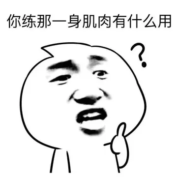你练那一身肌肉有什么用？