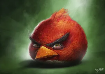 Realistic Red Bird
