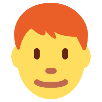 Man: red hair