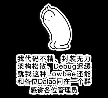我代码不精、封装无力架构松散、 Debug迟缓就我这种 Lowbee还能和各位Da