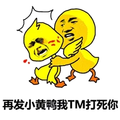 再发小黄鸭我TM打死你