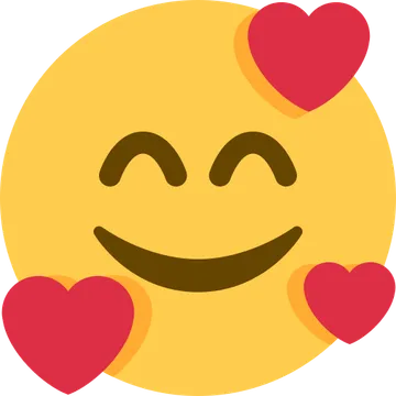 Smiling face with hearts