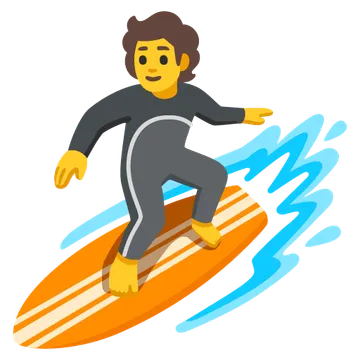 Person surfing