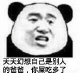 天天幻想自己是别人的爸爸；你屎吃多了
