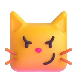 Cat with wry smile