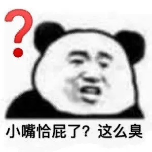 小嘴恰屁了这么臭(熊猫头表情包)