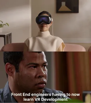 Front End engineers having to nowlearn VR Development