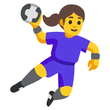 Woman playing handball
