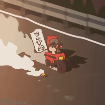 风驰电掣的小摩托