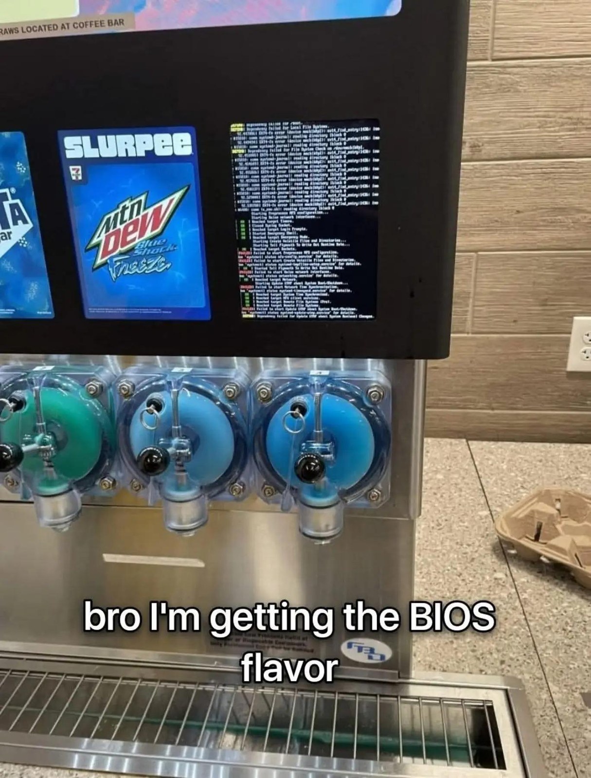 Blue Screen Of Drink