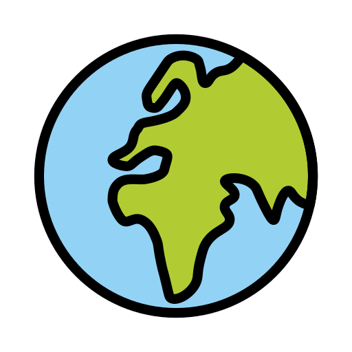 Globe showing Europe-Africa