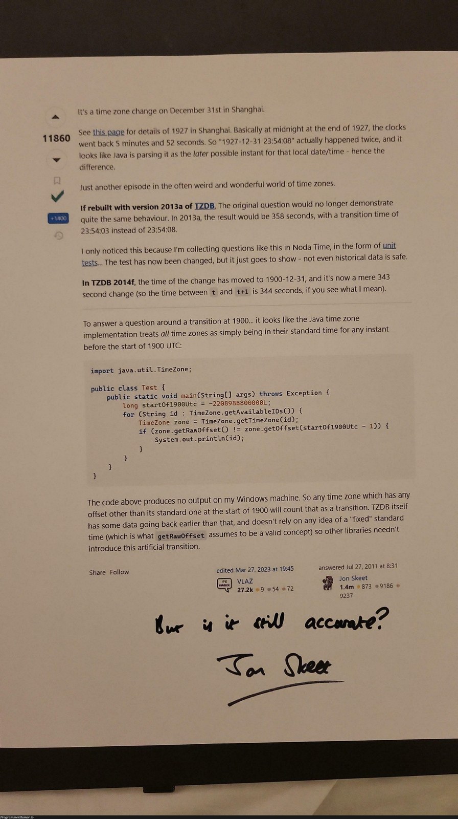 metJonSkeetGotHimToSignAPrintoutOfHisHighestRatedStackOverflowAnswer
