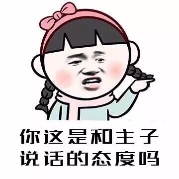 你这是和我说话的态度吗。