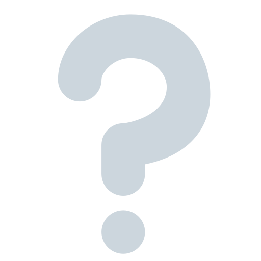 White question mark