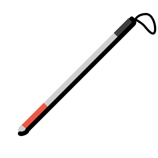 White cane