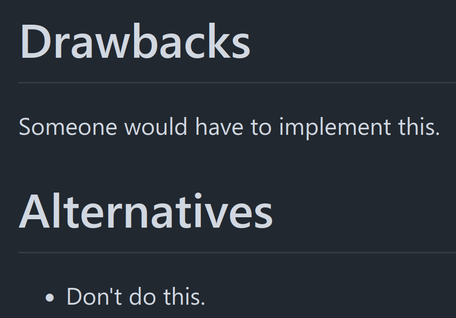 Rust RFCs Be Like